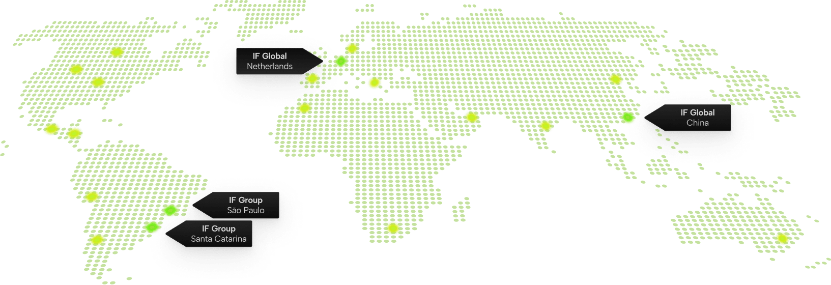 WorldMap Worldmap with dots where IF GROUP is present